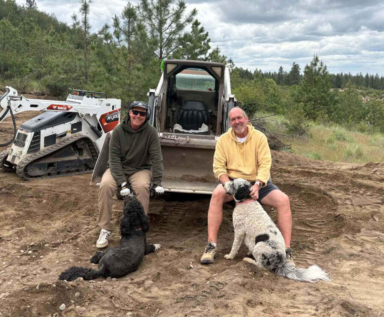 Team Green owners on a project