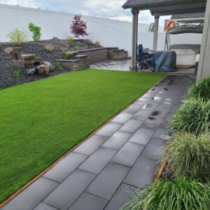 artificial turf in yard
