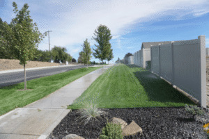 commercial landscaping project