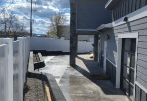 concrete patio