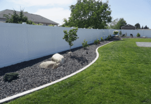 white vinyl fencing
