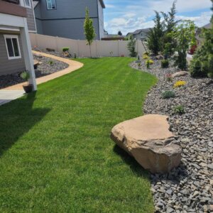 residential landscaping project