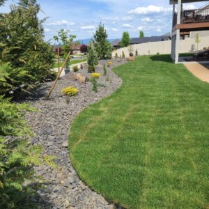 residential landscaping project
