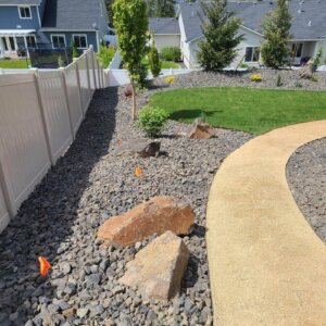 residential landscaping project