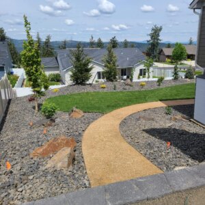 residential landscaping project