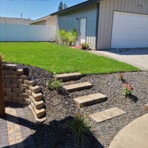 residential landscaping project