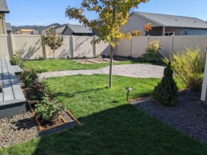 residential landscaping project