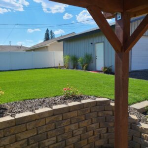 residential landscaping project