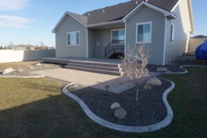 residential landscaping project