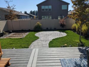 residential landscaping project